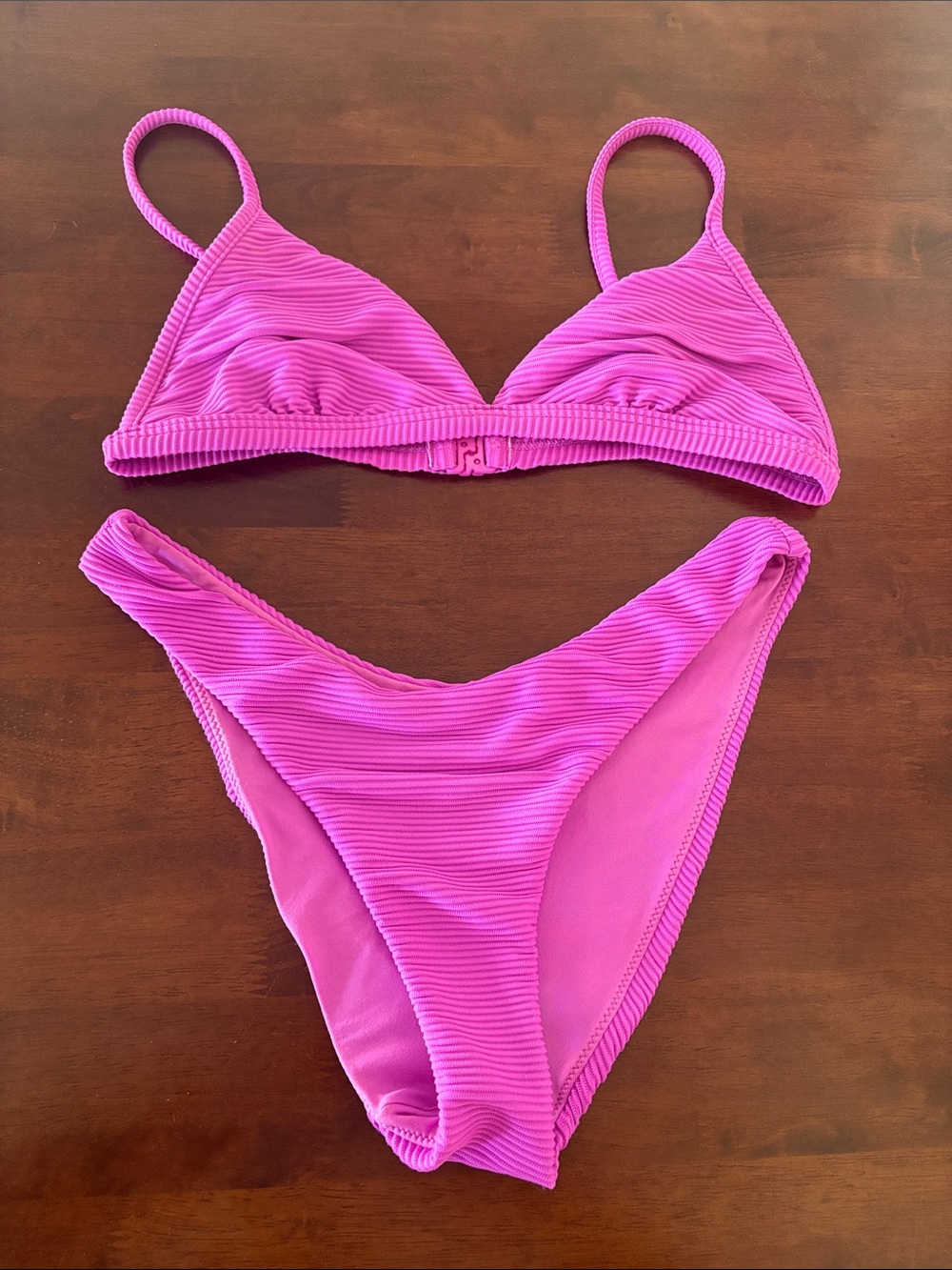 Seafolly Ribbed Triangle Bikini Set